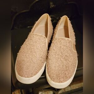 Vince Women's Textured Slip-On Sneakers Brown, Size 6.5